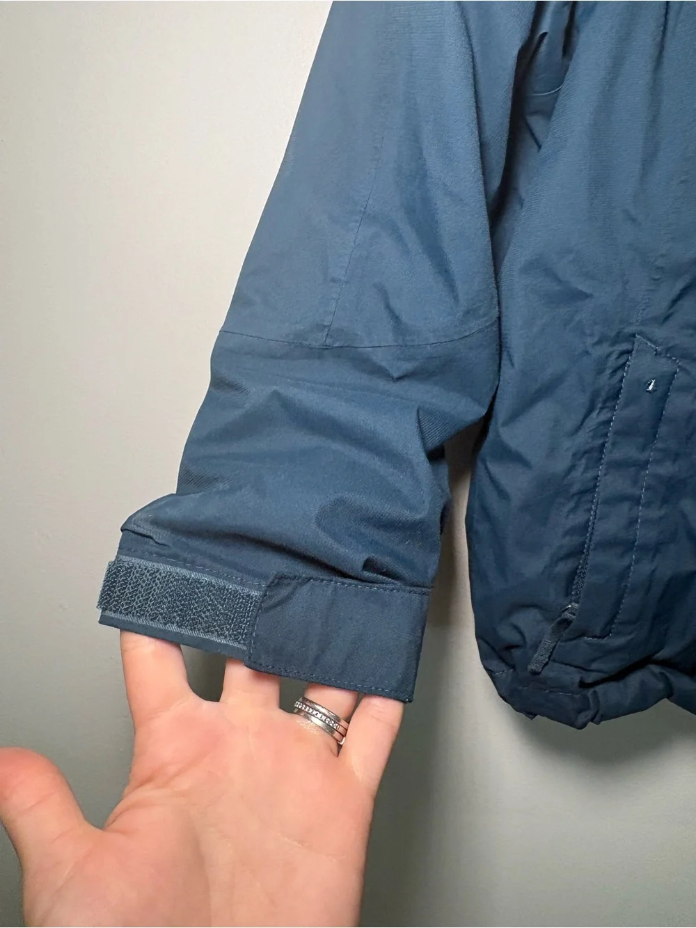 The North Face Girls XXS 5 Navy Blue Hyvent 2-1 Hooded Jacket Winter Fleece